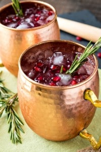 Po,egranate Rosemary Moscow Mule