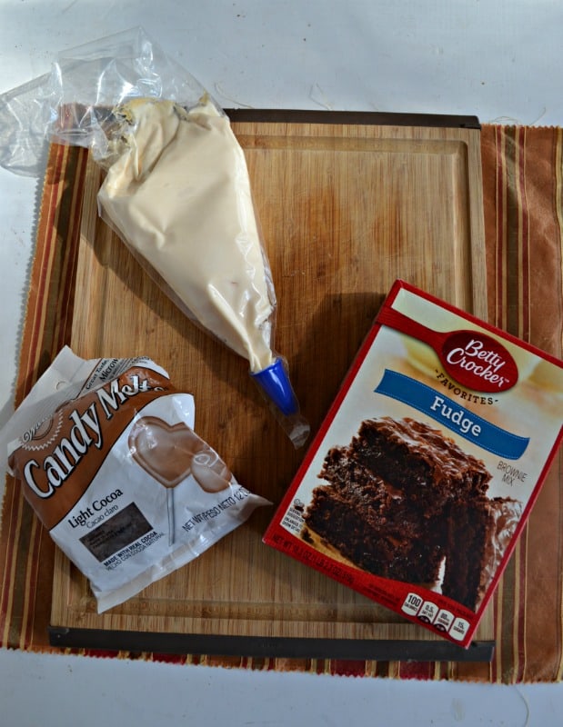 Everything you need to make Mummy Brownies for Halloween!