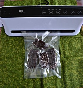 Vacuum Seal in Homemade Beef Jerky for maximum freshness!