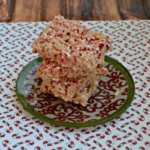 Candy Cane Rice Krispies Treats