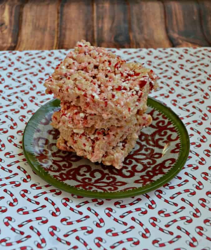 Candy Cane Rice Krispies Treats
