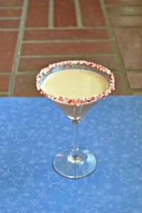 Sip on this delicious Candy Cane Martini this holiday!