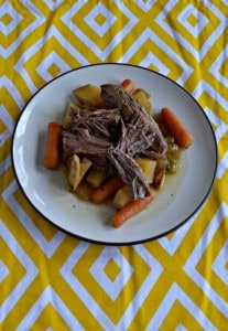 Make a delicious Slow Cooker Mississippi Roast with vegetables