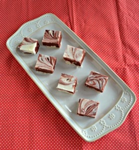 Red Velvet Fudge is perfect for holidays and parties!