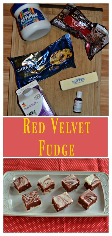 Everything you need to make Red Velvet Fudge