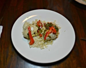 Serve Instant Pot Chicken Thighs ans Peppers over rice!