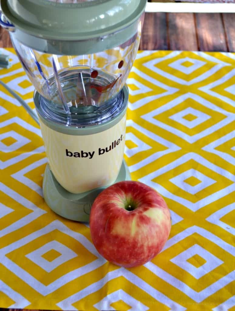I use my Baby Bullet to make Apple Puree for my baby!