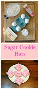 Everything you need to make soft and chewy Frosted Sugar Cookie Bars