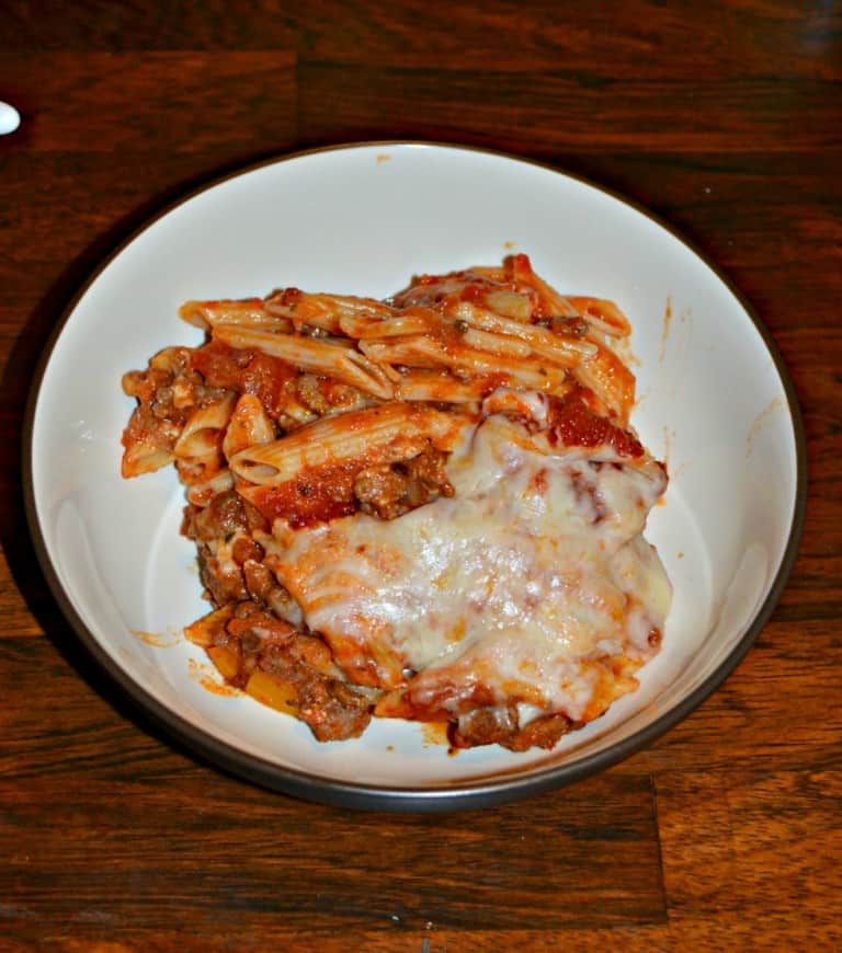 Baked Ziti with Meat Sauce ItalianFood HezziD's Books and Cooks