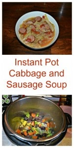 Instant Pot Cabbage and Sausage Soup