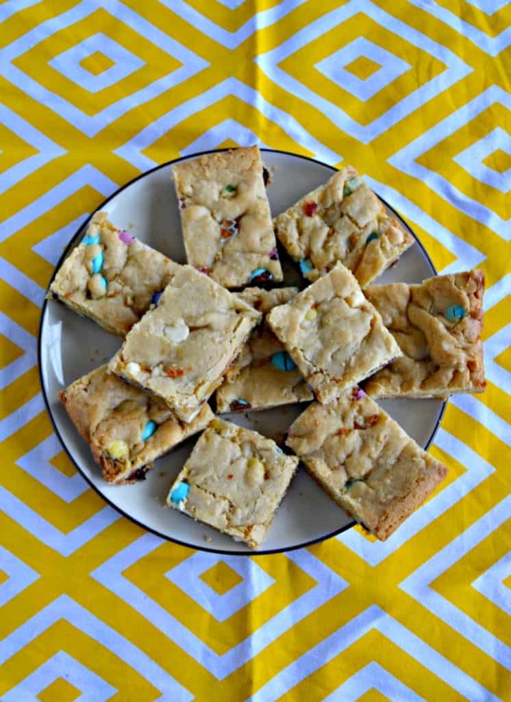 Grab one of these Pastel M&M Blondies for Easter