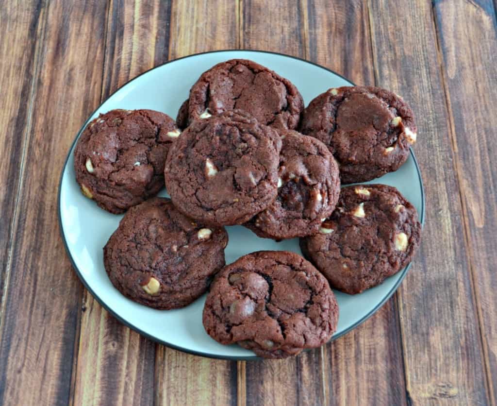 It's easy to make homemade Red Velvet Cookies!