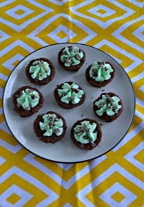 These ini brownies are perfect for St. Patrick's Day