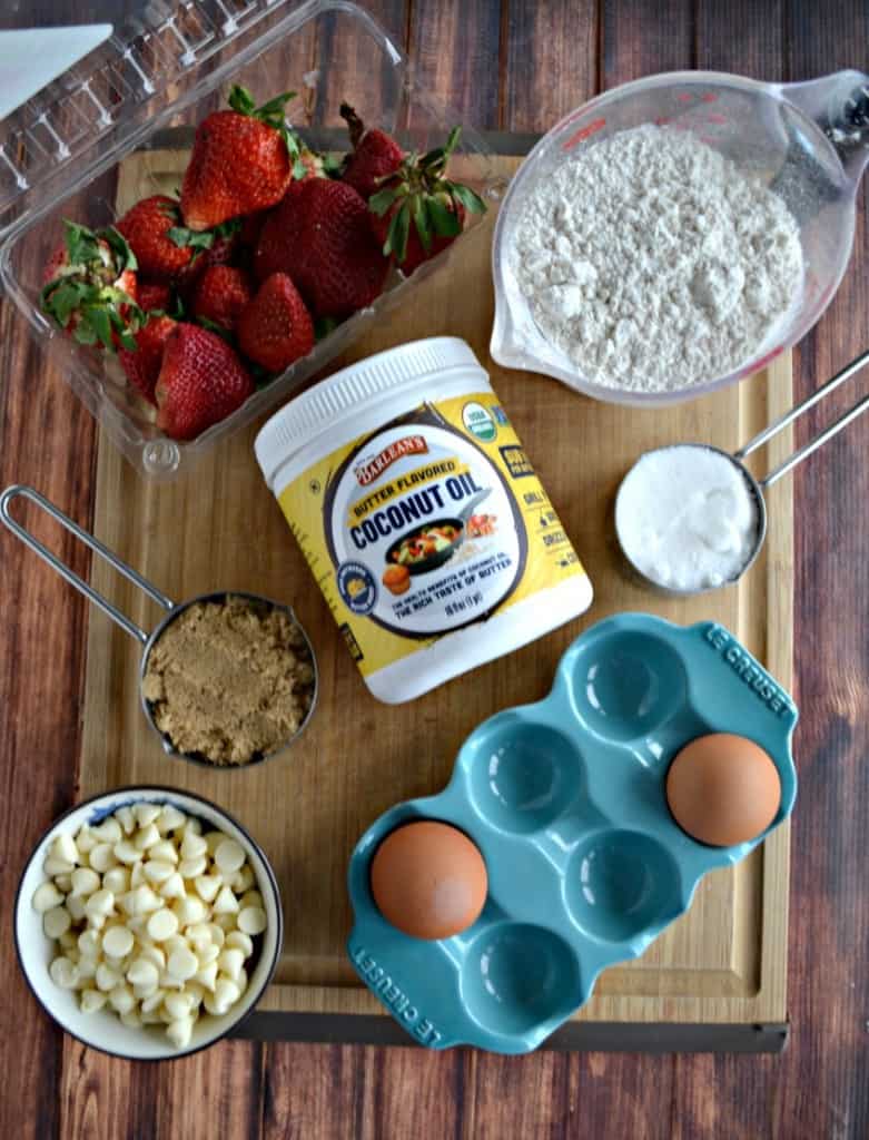 Everything you need to make Strawberry Chocolate Chip Cookies