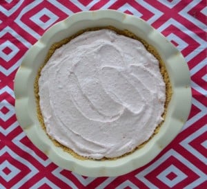 Make a tasty Strawberry Lime Mousse and put it in a graham cracker crust