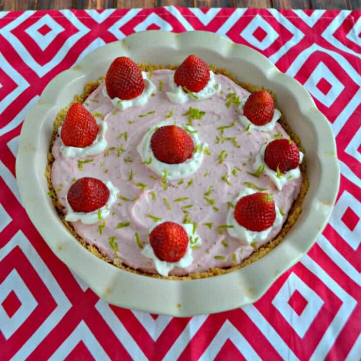 Looking for a fresh and delicious No Bake dessert? Try my Strawberry Lime Mousse Pie!