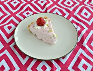 Grab a fork and dig into this No Bake Strawberry Lime Mousse Pie!