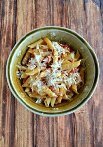 Looking for an easy skillet meal? Try this Penne with Bacon, Onion, and Balsamic Vinegar.