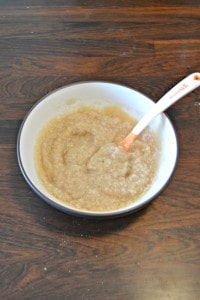 Just 3 ingredients make up this delicious Apple Cinnamon Oatmeal for baby!