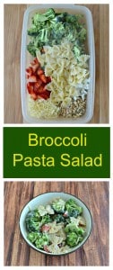 Everything you need to make a tasty Broccoli Pasta Salad!