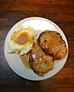 Look for a delicious meal? Try this Country Fried Steak with Red Eye Gravy and mashed potatoes!