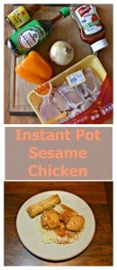 Everything you need to make an easy and delicious Instant Pot Sesame Chicken in under 30 minutes!