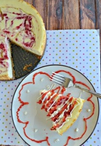 Like cheesecake? Then you'll love this delicious Strawberry Swirl Cheesecake!