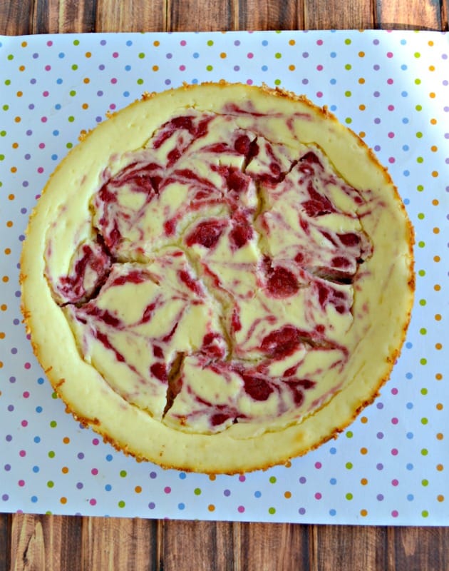 This Strawberry Swirl Cheesecake will let you enjoy Florida Strawberries all year long!