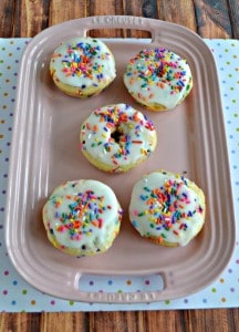 Looking for a brunch recipe kids and adults will love? Check out my Bake Funfetti Donuts!