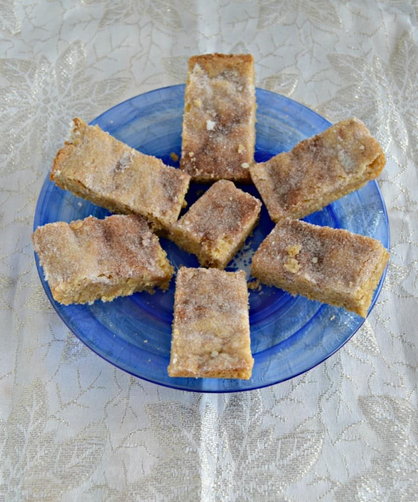 You'll love these soft and chewy Snickerdoodle Bars!
