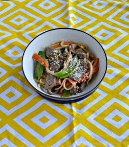 You'll love this Beef and Vegetable Stir Fry with noodles!