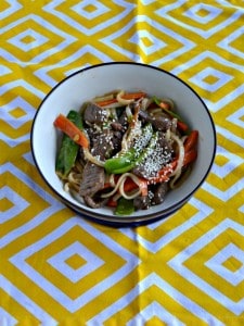Looking for a quick and tasty weeknight meal? Try this Beef and Garden Vegetable Stir Fry with Noodles!