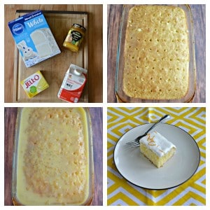 It's so easy to make a delicious Lemon Poke Cake!