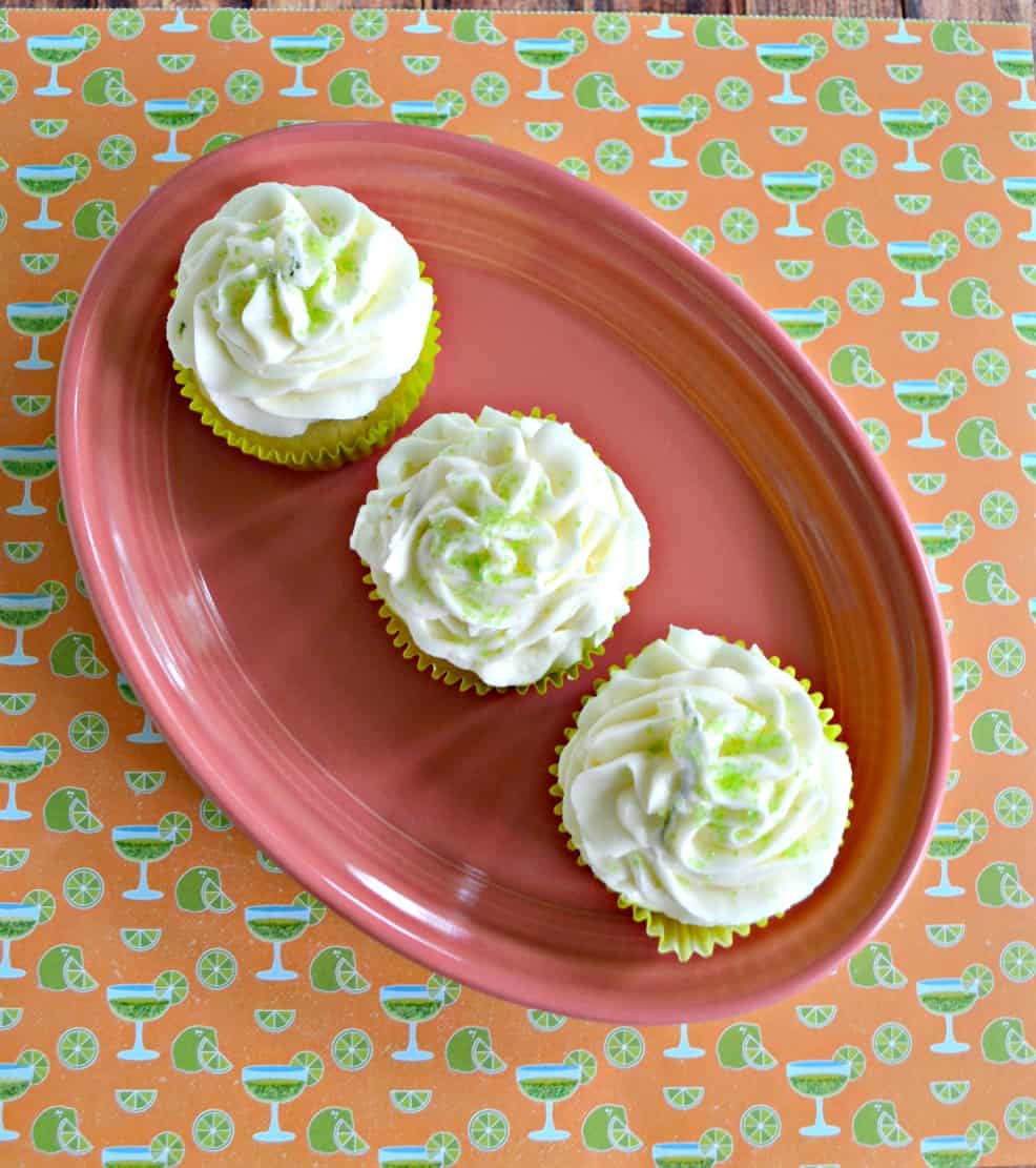 Delicious Lime Cupcakes filled with Lime Curd