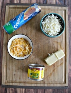 Everything you need to make Cheesy Mexican Pull Apart Bread