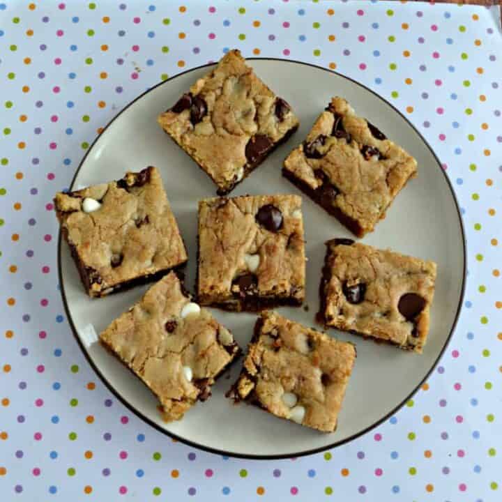 Like chocolate? Then you'll love these Triple Chocolate Chip Cookie Bars!