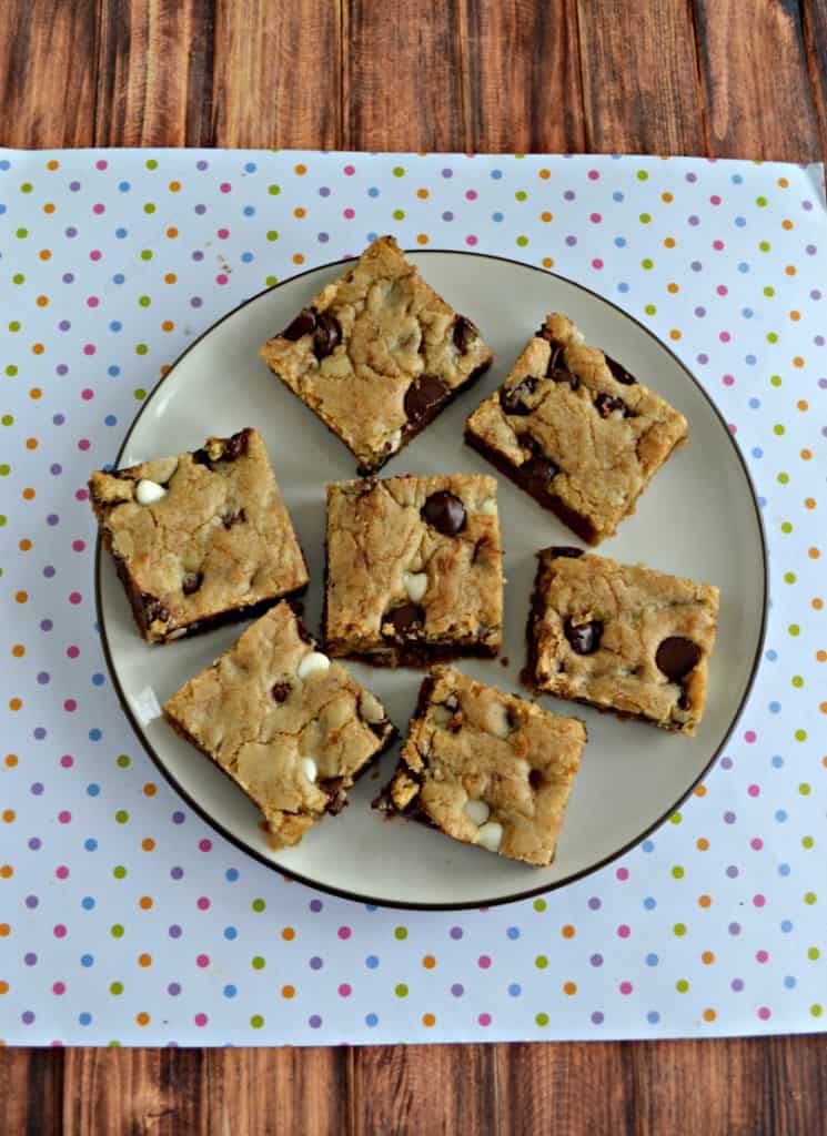 Like chocolate? Then you'll love these Triple Chocolate Chip Cookie Bars!