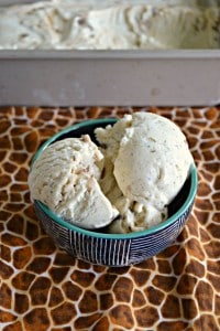 You'll love the flavors in this amazing No Churn Coffee Caramel Crunch Ice Cream