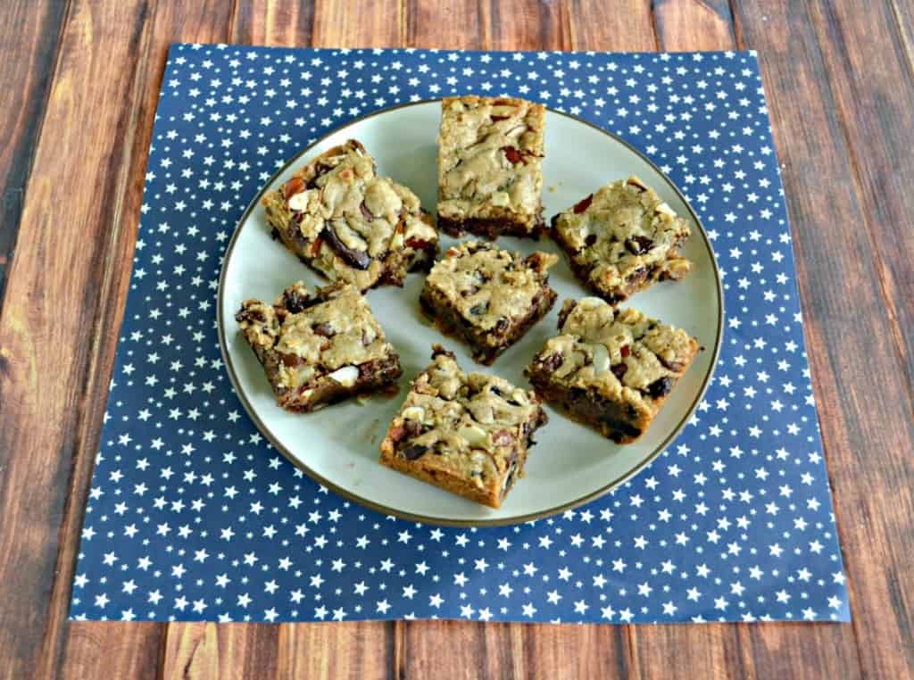 Compost Cookie Bars are full of your favorite sweet and salty snacks!