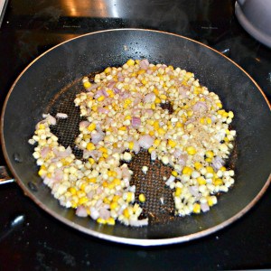 Skillet Fry the corn to make Corn Pasta!