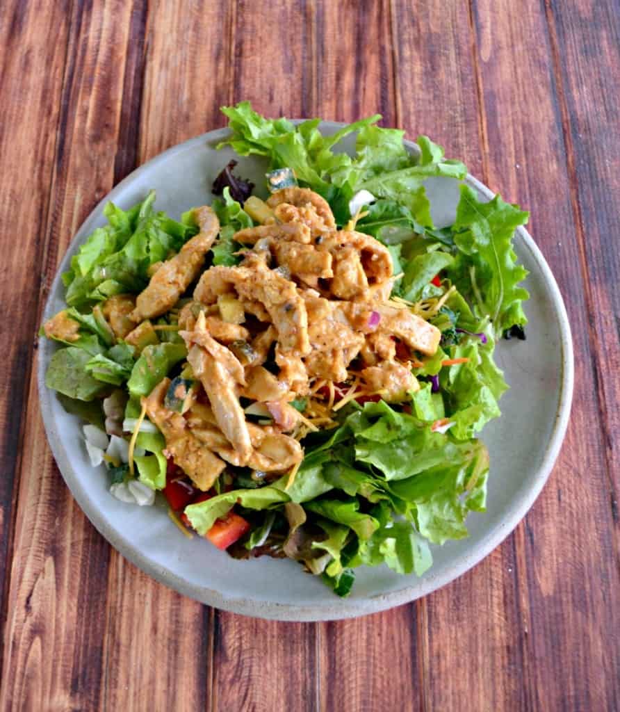 Looking for a way to freshen up your boring salad? Try my Hummus Chicken Salad recipe!