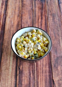 Fresh corn, Mexican cheese, cilantro, and lime juice make an awesome Mexican Corn Salad