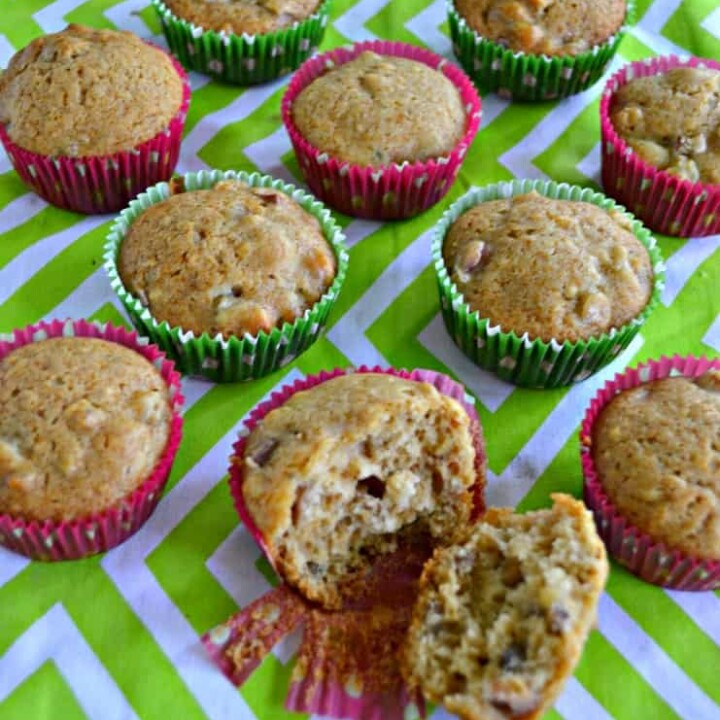 Honey Rhubarb Muffins are sweet and tart and are perfect for breakfast!