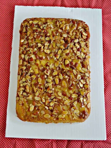 Take a boxed cake mix to another level with this Caramel Apple Upside Down Cake