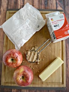Caramel Apple Upside Down Cake starts with a boxed cake mix!