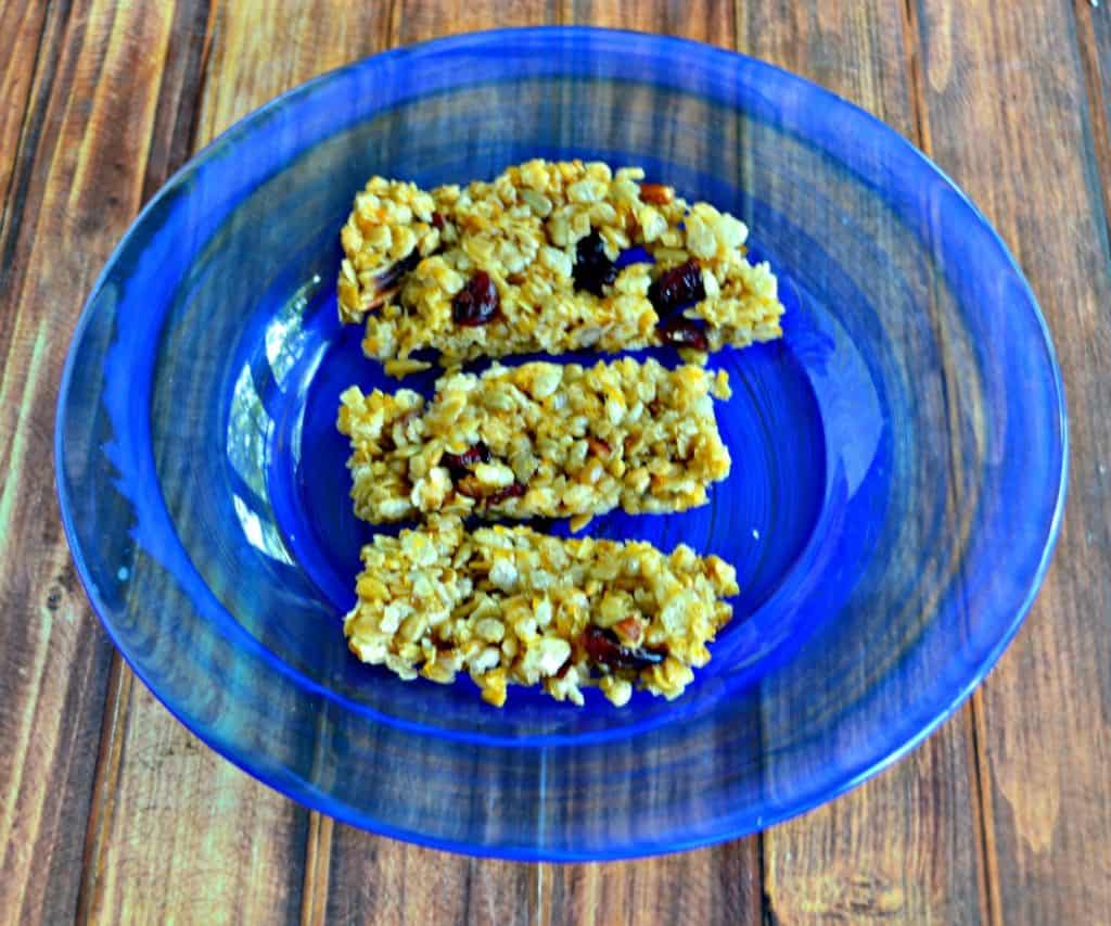 I love these easy to make Granola Bars with Pecans and Cranberries