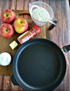 Everything you need to make Salted Caramel Apple Crisp