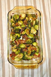 Roasted some Brussels Sprouts and toss them with Parmesan and Balsamic for a delicious side dish