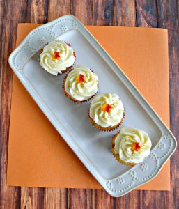Perfect any time of year, these Caramel Vanilla Cupcakes are delicious!