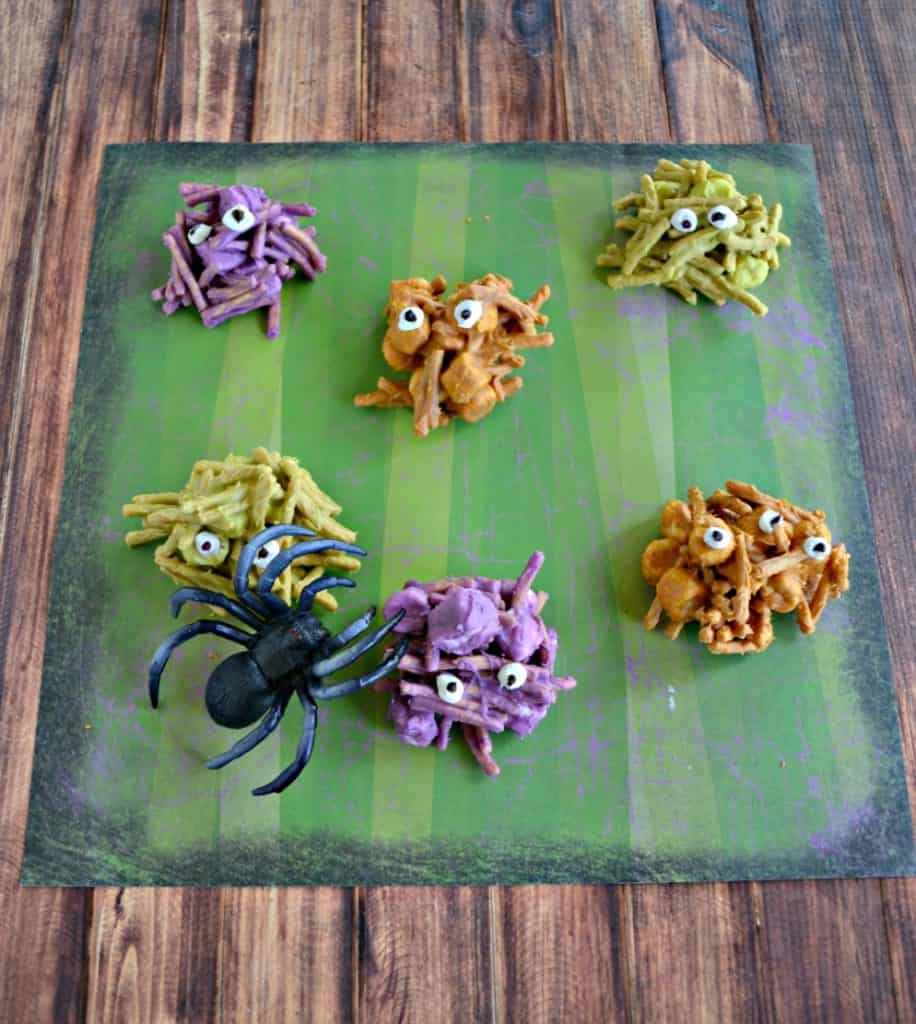 It's easy to make Halloween Haystacks with eyes